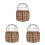 3Pcs Black Iron Wire Hanging Storage Basket for Garden and Kitchen 7