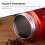 Red Multi-Function Stainless Steel Tea Canister Decorative Storage 5