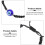 2Pcs Adjustable Black Evil Eye Braided Bracelet Woven Gift for Couples 3