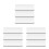 9Pcs White Wooden Name Badges DIY Clips Removable for Work 5