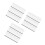 9Pcs White Wooden Name Badges DIY Clips Removable for Work 6