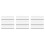 9Pcs White Wooden Name Badges DIY Clips Removable for Work 7