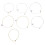 7Stk Zubehör Stahl Gold Stabil 1