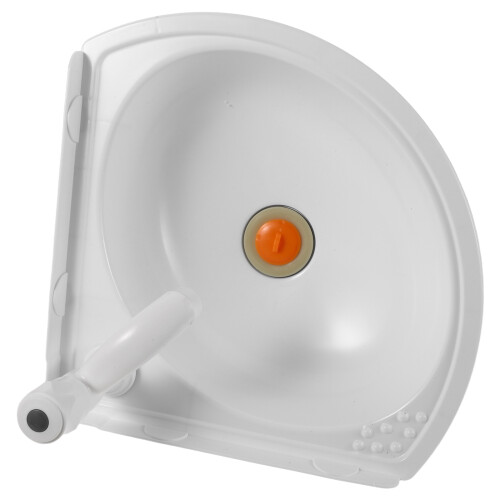 Lavabo Angolare in Bianco A Design Salvaspazio