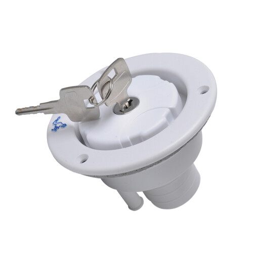 Trailer Accessory White PP Lockable Gravity Water Fill Dish Hatch