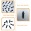 1Ensemble Vis Purgeur Robustes Inox Avec Capuchons 6