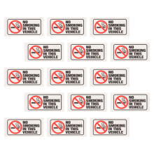 15Pz Sticker Bianco Adesivo PVC Per Uffici E Scuole