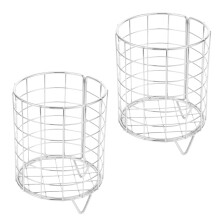 2Pz Rack Porta Cibo in Ferro Per Conigli E Porcellini D'india