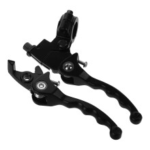 1Set Set Leve E Frizione in Acciaio Nero Per Scooter