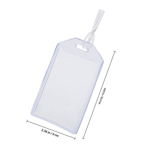 16Pz Custodia Porta PVC Con Per Badge 1