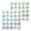 4Sheets Adhesive PVC Number Stickers Multi-Use Round Digital Labels 1