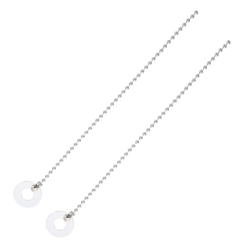 2Pz Catena Sizzle Argento Per Piatti Drum Kit Con Facile