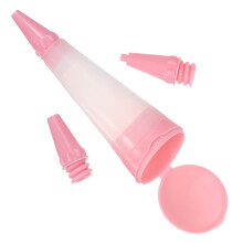1Set Penna Decorativa in Silicone Rosa Per Cupcake, Cioccolato E Crema