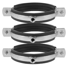 3Pz Supporti Per Tubo in Acciaio Al Misti Regolabili