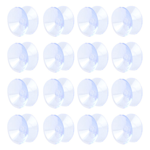 30Pz Ventose Doppia in PVC Chiaro Per Soprammobili E Tavoli