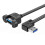 (1m Left) USB 3.0 Extension Cable USB 3.0 Male to Female With Screw Panel Mount for PC 1