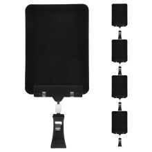5Pz Segnaprezzi Frutta Nero Riutilizzabile Con Clip Per Banco