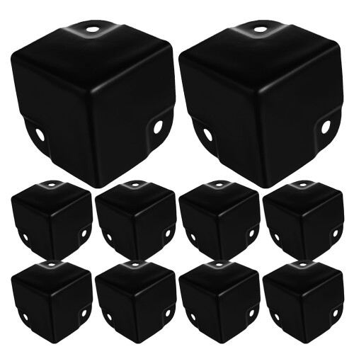 12Pz Angolari in Ferro Nero Per Box Speaker E Arredi