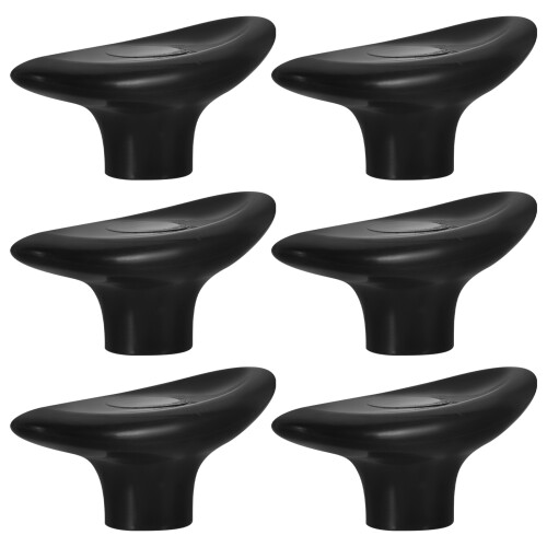 6Pz Manopole Coperchio Pentola Nere PP Compatibili E Resistenti