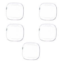 5St Compatibele Transparante Tpu Watch Shell Met Screen Protector