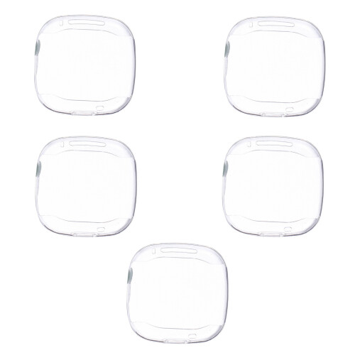 5St Compatibele Transparante Tpu Watch Shell Met Screen Protector