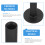 5Pièces Porte- De Golf En Silicone Noir Résistant 5