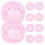 10Pz Holders Rosa in Tessuto Per Chignon, Danza 1