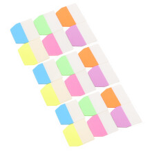 3Set Indici Autoadesivi Colorati Pet Per Quaderni E Documenti