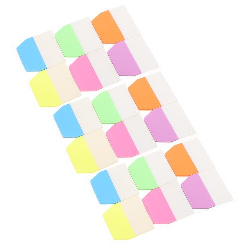 3Set Indici Autoadesivi Colorati Pet Per Quaderni E Documenti