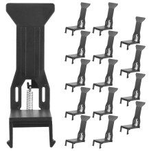 15Pz Clip Organizer Denaro in Nero Per Cassetti Registratore