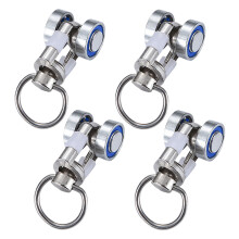 4Pz Metallo E Per Tende Multifunzione Argento Per Casa