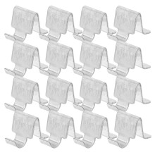20Pz Clip Mensola in Acciaio Inox Per Armadi Multiuso Ufficio E