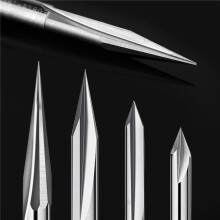 Juego de Brocas para Enrutador CNC VáStago de 1/4 y 1/8, Broca para Enrutador de Talla de Madera de Grabado de 6 mm y 4 Mm, Ranura en V, Broca de