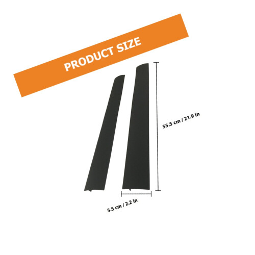 2Pièces Couvre Silicone Cuisine Résistant Chaleur Noir 1