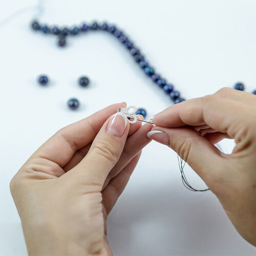 80Pz Connettori Catena Per Gioielli Acciaio Argento 2