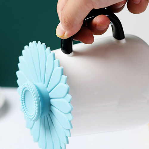 12Pz Coperchi Silicone Girasole Tappo Per Tazze 2