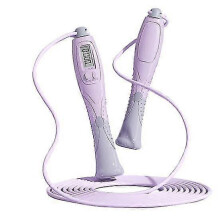 (purple) Outdoor Jump Rope with Non-slip Handle Digital Counting Tangle-Free Skipping Rope Fitness Equipment for Men Women
