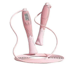 (pink) Outdoor Jump Rope with Non-slip Handle Digital Counting Tangle-Free Skipping Rope Fitness Equipment for Men Women