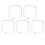 5St Compatibele Transparante Tpu Watch Shell Met Screen Protector 6