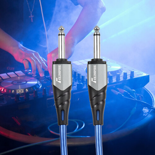 Dark Grey 1/4 Inch Audio Cable 10ft 6.35mm Mono 1