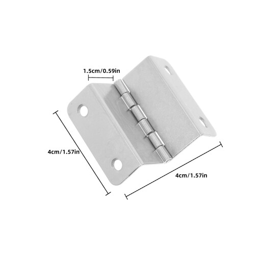8Pz Cerniere Inox 4 Pieghevoli Per Argento 1