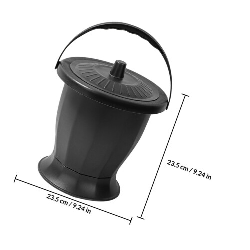 Portatile in PP Nero Antiscivolo E Isolante Odori 1