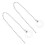 2Pz Catena Sizzle Argento Per Piatti Drum Kit Con Facile 6