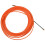 2 Pcs 4mm 15 Meter Orange Guide Device Nylon Electric Cable Push Pullers Duct Snake Rodder Fish Tape Wire 4