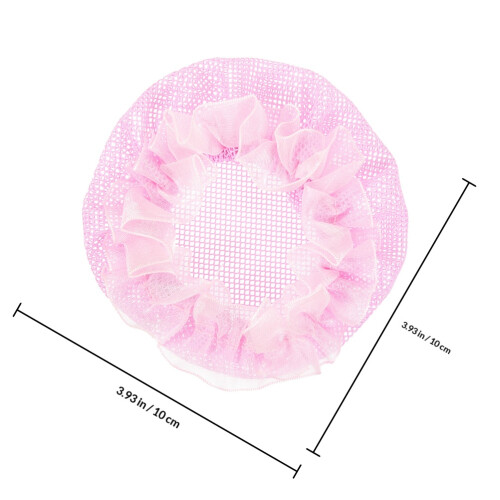 10Pz Holders Rosa in Tessuto Per Chignon, Danza 1