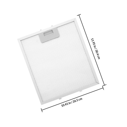2Pz Metallo Alluminio Per Cucina Grease Screen Argento 1