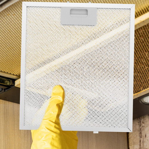 2Pz Metallo Alluminio Per Cucina Grease Screen Argento 2