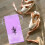 1Paio Sacchetto Scarpe Danza Viola Per Organizer 3
