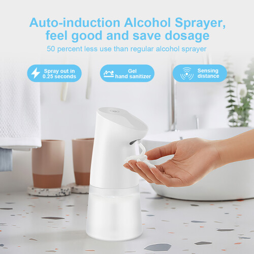 1St Sensorbadzeepdispenser Wit ABS Automatisch Touch-Free 2