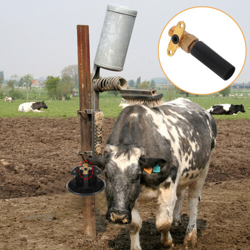 Valvola Acqua Automatica in Ottone Nero Per Abbeveratoio 2